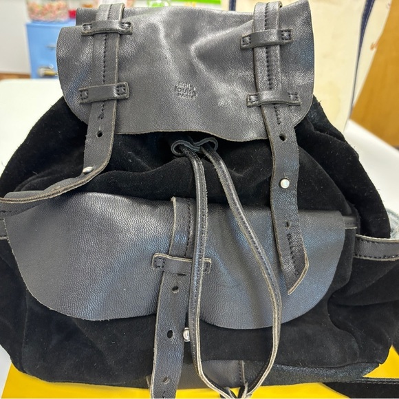 Mila Louise Paris Handbags - Mila Louise Paris Black Leather and Suede purse Backpack excellent condition